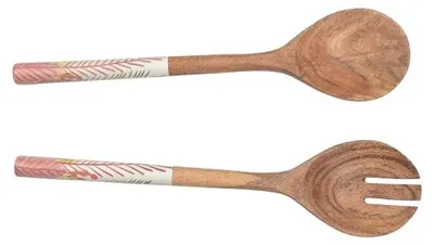 Productafbeelding van Alleen natuurlijke materialen – Bestekset van hout – Meerdere kleuren – 30 x 7,5 cm