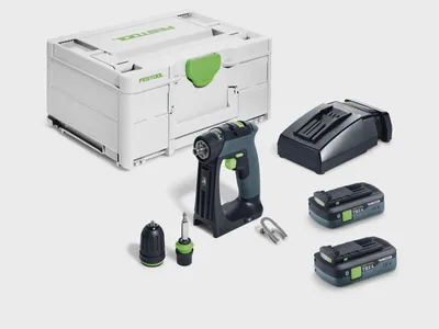 Image de Perceuse-visseuse sans fil CXS 18 TBX 4,0 I-Plus - FESTOOL - avec 2 batteries 4Ah - chargeur - SYSTAINER - 579345