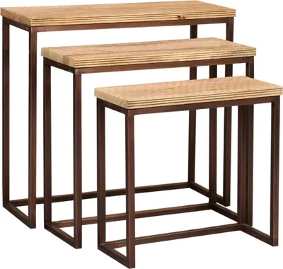 Produktbild von PTMD – Zoah Beistelltisch – Braun – 70 x 29 x 65 cm – 3er-Set