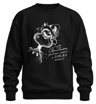 Obrázok produktu pre Grinch – možno Vianoce znamenajú niečo viac – Uni mikina, čierna, XL