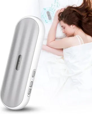 Produktbild von Bluetooth-Lautsprecher fürs Bett: tragbares Schlafhilfsmittel mit Beinstütze und entspannender weißer Rausch (weiß)