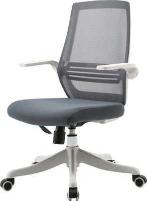 SIHOO Moderná ergonomická kancelárska stolička, kancelárska stolička, priedušná, bedrová opierka, zdvíhacia podrúčka ~ sivá