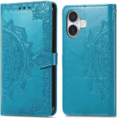 Immagine prodotto di imoshion Custodia a libro Mandala per iPhone 17 - Turchese
