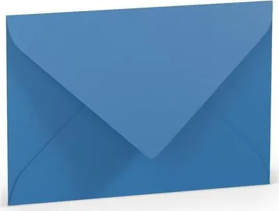 Produktbild von Briefumschlag B6 Nassklebung Seidenfutter Stahlblau