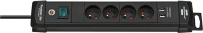 Zdjęcie produktu dla brennenstuhl Listwa zasilająca Premium-Line 4 gniazda + 2xUSB 1,8m; 1951144602