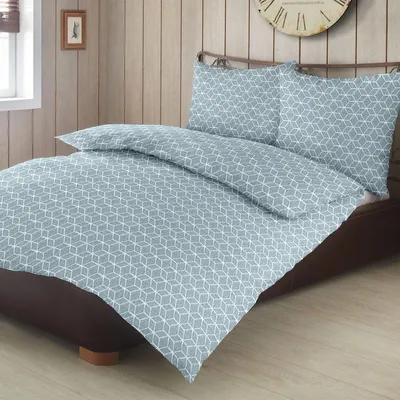 Produktbild von Traumschlaf Feinbiber Bettwäsche Noraya 155x220 cm + 80x80 cm aqua