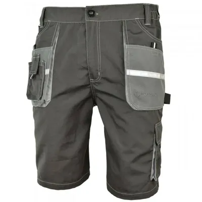 Produktbild von Arbeitshose Kurze Hose Shorts Arbeitsshorts Bermuda Berufsbekleidung grau Shorts 60