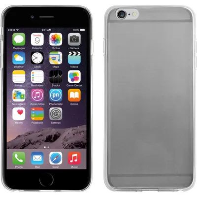 Produktbild von PhoneNatic Case kompatibel mit Apple iPhone 6 Plus / 6s Plus - clear Silikon Hülle Slimcase + 2 Schutzfolien