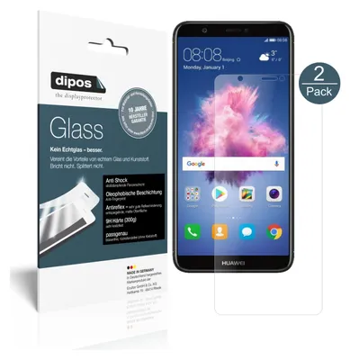 Produktbild von 2x Schutzfolie für Huawei P smart matt - Anti-Shock 9H Folie dipos Glass