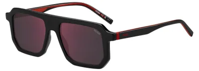 Image de Lunettes de soleil pour homme Hugo HG 1312/S Noir 53/17/145