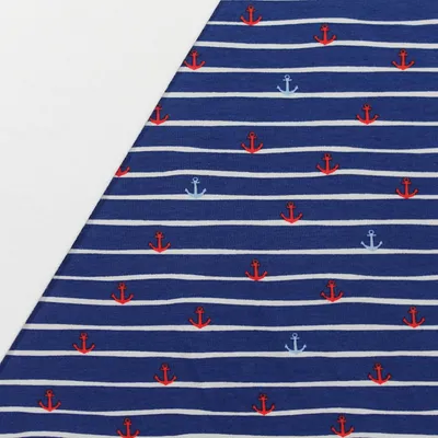 Produktbild von Stoffpaket Kinder 0,5x1,5m Jersey + 0,5x0,7m Bündchen Nähpaket Kinderkleidung