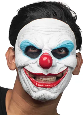Produktbild von Horrorclown Halbmaske - Halloween Fasching Kostüm