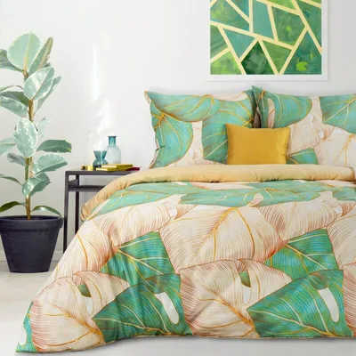 Produktbild von Eurofirany Bettwäschegarnitur Bettwäsche Satin  NELLY1 160x200 cm 3 TLG SET: mit 2 Kissenbezüge 70x80 cm
