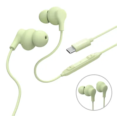 Zdjęcie produktu dla Hama Curly, Przewodowa, Połączenia/muzyka, 20 - 20000 Hz, 16 g, Zestaw słuchawkowy, Jasnozielony