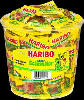 Produktbild von HARIBO KINDER SCHNULLER Minibeutel Fruchtgummi 100 St.