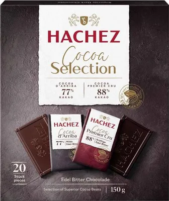 Produktbild von Hachez Cocoa Selection Täfelchen 150g