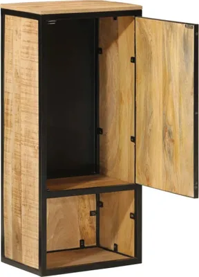 Obrázek produktu pro vidaXL Koupelnová skříňka 40x27x90 cm z masivního dřeva manga a železa