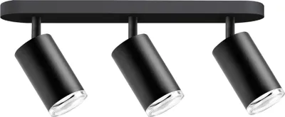 Obrázok produktu pre Svietidlo TURYN čierne 3xGU10x10W hliníkové rozmery: 16,3x38x5,5 cm IP44 Polux