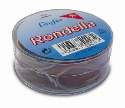 Obrázek produktu pro Runner 69211 Gumičky RONDELLA v plechovce - 25 g, různé druhy