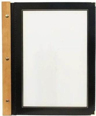 Produktbild von Securit MC-WRA5-BL, A5, Metall, Kunststoff, Holz, Schwarz, Transparent, Matt, Kunststoff, Abgerundete Ecken