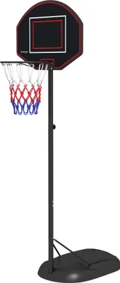 Produktbild von Basketballständer, höhenverstellbar, robust, 1,7-2,3 m Korbhöhe, Stahlrahmen, Schwarz
