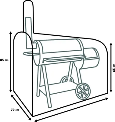 Produktbild von Primaster Schutzhülle für Smoker 150 x 70 x 125 cm