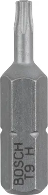 Image de Bosch 2x embout de vissage de sécurité Torx extra dur, T9H, 25 mm - 2608522008