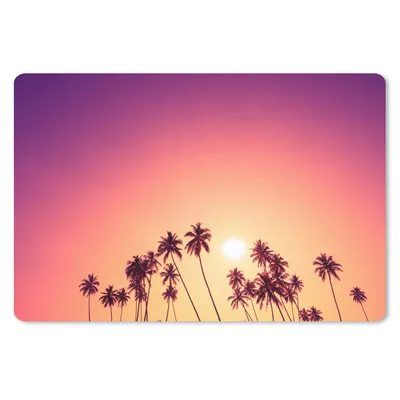 Produktbild von MuchoWow® Schreibtischunterlage Sonne - Palme - Sommer 60x40 cm - XXL Mauspad - Großes Mauspad