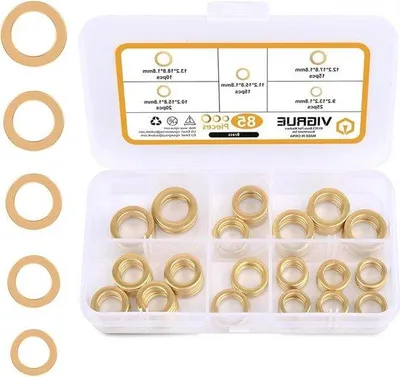 Obrázek produktu pro Měděné těsnicí kroužky, 85 kusů, Ø 92–132 mm