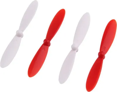 Produktbild von vhbw 4x Propeller kompatibel mit Revell QG550XS Drohne - 2 Paar Ersatzpropeller, Selbstsichernd Rot Weiß