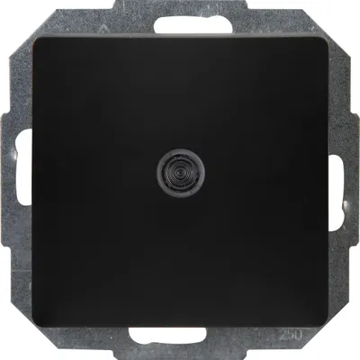 Produktbild von Kopp 650674080 Universal-Aus-Wechselschalter beleuchtet Paris mattschwarz