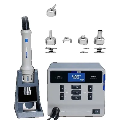 Image de Station de soudage à air chaud, écran digital intelligent, température réglable, 220V, PAQUET C