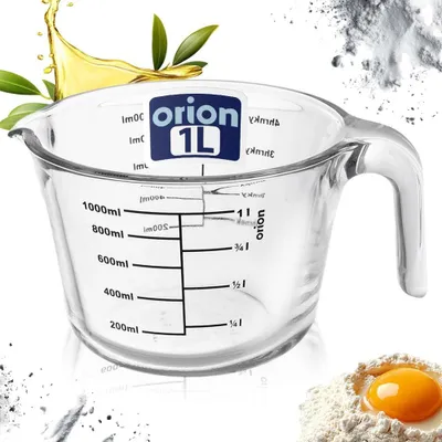 Produktbild von Küchenmessbecher aus Glas 1L, 1 Stück