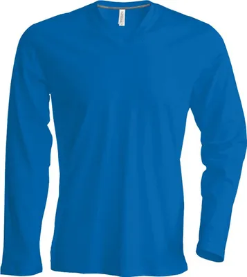 Produktbild von Kariban Herren Langarmshirt Longsleeve Longline T-Shirt Sweatshirt, Größe:3XL, Farbe:Light Royal Blue