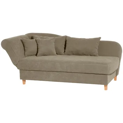 Produktbild von Max Winzer Recamiere mit Armteil links klappbar Selma - Velourstoff sahara - Maße: 190 / 210 x 88 x 82 cm