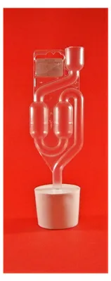 Produktbild von Gummistopfen mit Loch 51/48mm + Gärröhrchen, Konischer Gummi Stopfen | Gummi Korken | Gumistopfen