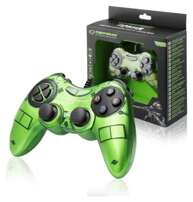 Produktbild von Esperanza Fighter USB Gamepad PC Grün