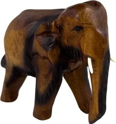 Produktbild von 1 Elefant laufend, Holz-Elefant, Höhe:12 cm