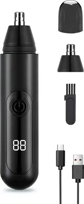 Produktbild von Unisex-Nasenhaartrimmer – Professioneller, schmerzloser Doppelklingen-Trimmer für Augenbrauen & Gesichtshaare, wasserdicht