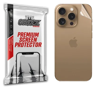 Image de GrizzGlass SatinSkin film de protection arrière pour Apple iPhone 16 Pro - Transparent