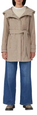 Produktbild von s.Oliver Damen Outdoor-Mantel – Slim Fit, Gürtel, Kapuze