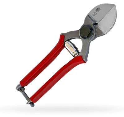 Productafbeelding van PREMAX tuinschaar met vaste aanslag, model 85799. Gemaakt van gehard koolstofstaal, lengte 8 1/2