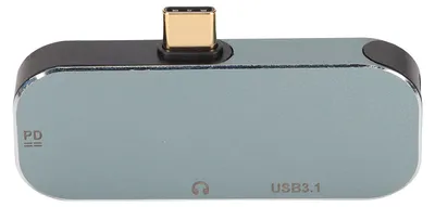 Produktbild von Typ-C-Hub, Hot-Swap-fähig, 5-in-1-PD-Aufladung, 10 Gbit/s, 100 W, 3,5-Kopfhöreranschluss-Design, USB für Win Android OS X
