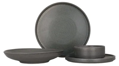Produktbild von Bonna Geschirrset (Large) - Hornfels - 24 teilig - 6 Personen - Porzellan