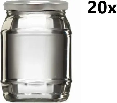 Obrázek produktu pro Zavařovací sklenice 720 ml CHRISTEL čirá 20 ks VČETNĚ STŘÍBRNÝCH VÍČEK, Počet kusů v balení: 20