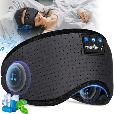 Image de Casque de sommeil Bluetooth 5.4, respirant, réglable, pour dormir sur le côté
