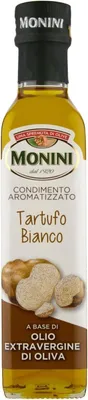 Produktbild von 6x Monini Gewürz mit weißem Trüffelgeschmack, extra natives Olivenöl, 250 ml + Italian Gourmet polpa 400g