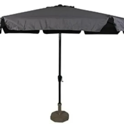 Produktbild von Lesli Living - Sonnenschirm zum Aufklappen Libra - Grau - Ø350cm