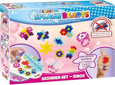 Produktbild von Splash BEADYS 17852: Steinkugeln, Anfänger-Set, DIY-Kinderschmuck mit Wasserperlen für Kinder, Bastelset, Aufklebekugeln-Set ohne Bügeleisen