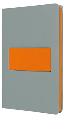 Image de sigel Carnet de notes Linescape DIN A5 quadrillé gris/néonorange